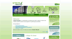 Desktop Screenshot of greenerresults.com